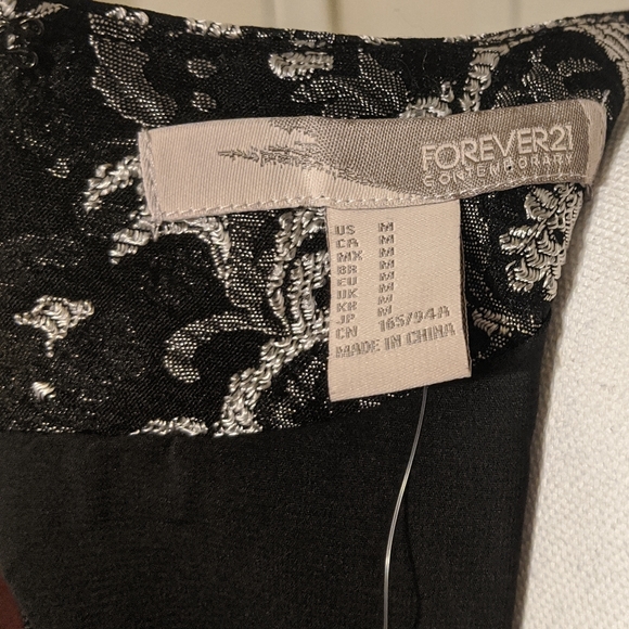 Forever 21 size Medium black & silver dress - Picture 8 of 9